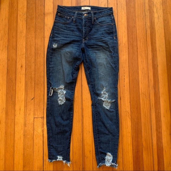9" High-Rise Skinny Jeans: Destructed Edition - Picture 6 of 15